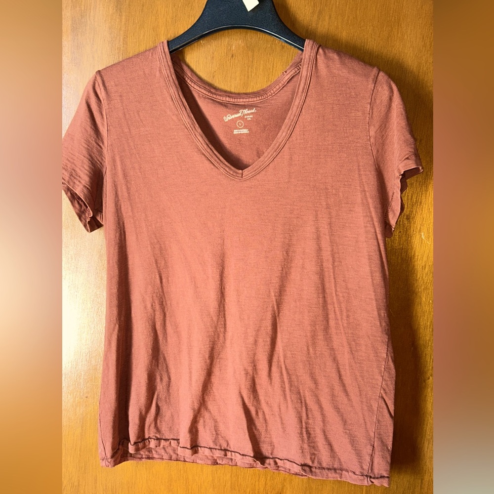 Universal Thread Pink Fitted Short Sleeve T-Shirt
